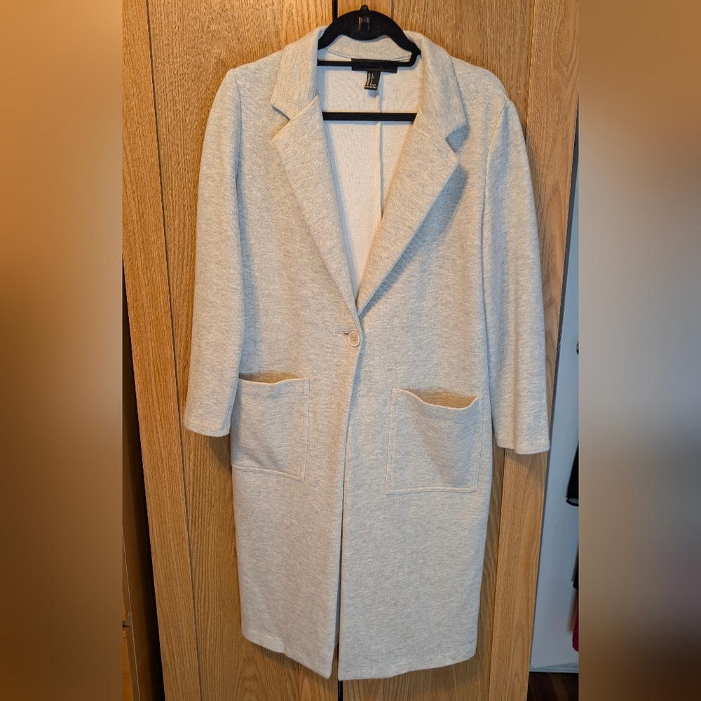 Forever 21 Cream Blazer Coat